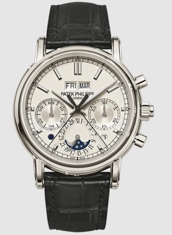 Cheapest Patek Philippe Grand Complications Perpetual Calendar Split-Seconds Chronograph 5204 Watches Prcies Replica 5204P-010 Platinum